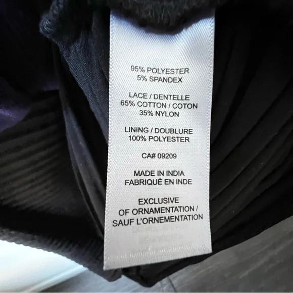 Cleo petite Size Sleeveless Lace V-Neck Cocktail Evening-wear Dress black 12 - Picture 8 of 12